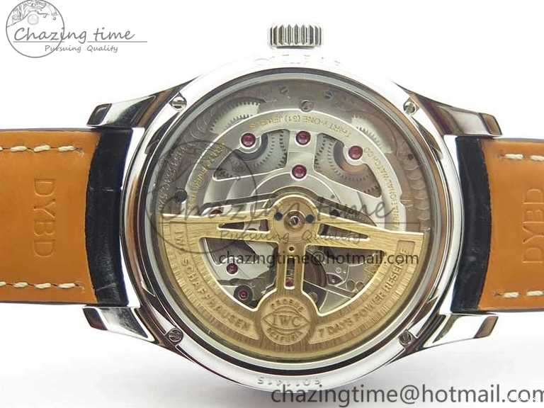 MIROTIME 0228 Portugieser Perpetual Calendar IW503401 V9F 1:1 Best Edition Blue Dial on Black Leather Strap A Contemporary 7114